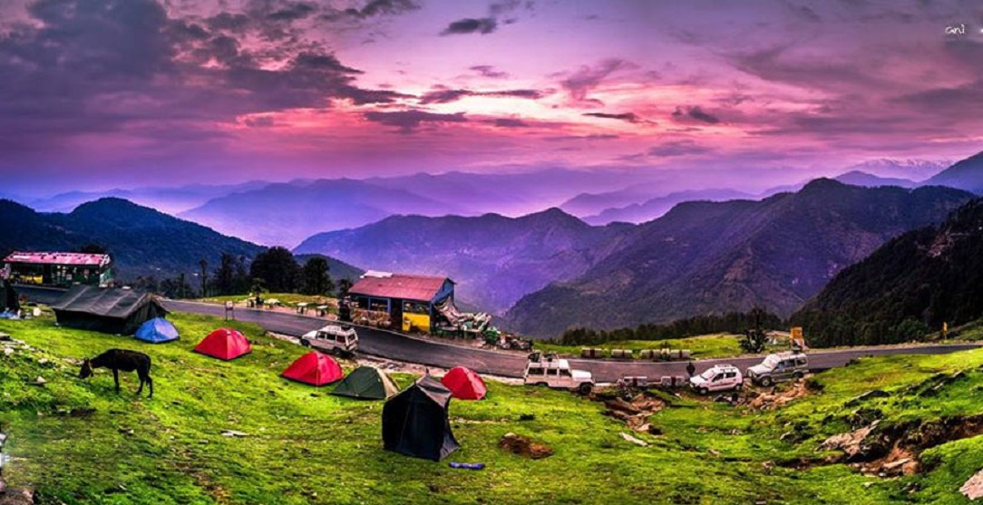 Beautiful View OF Chopta The Mini Switserland of India